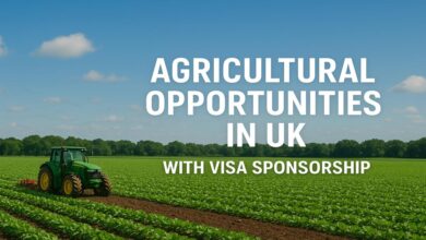 Agricultural Opportunities In UK With Visa Sponsorship