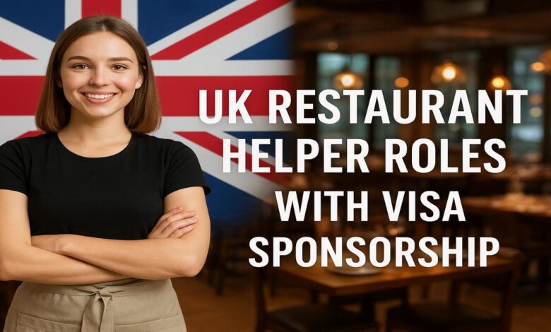 UK Restaurant Helper Roles With Visa Sponsorship