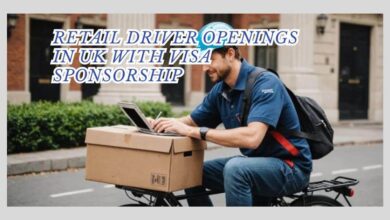 Retail Driver Openings In UK With Visa Sponsorship