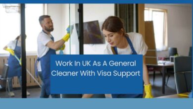 Work In UK As A General Cleaner With Visa Support