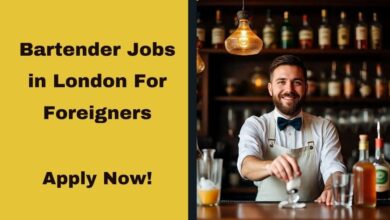 Bartender Jobs in London For Foreigners