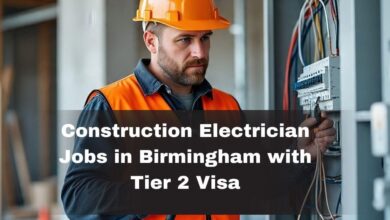 Construction Electrician Jobs in Birmingham with Tier 2 Visa