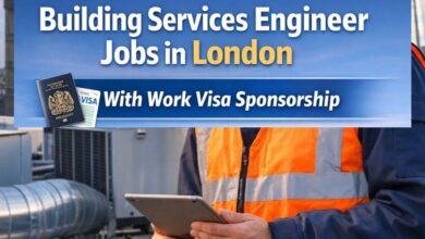 Building Services Engineer Jobs in London With Work Visa Sponsorship