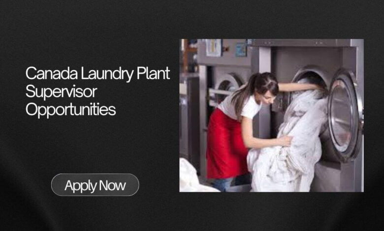 Canada Laundry Plant Supervisor Opportunities