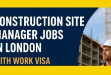 Construction Site Manager Jobs in London with Work Visa