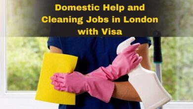 Domestic Help and Cleaning Jobs in London with Visa