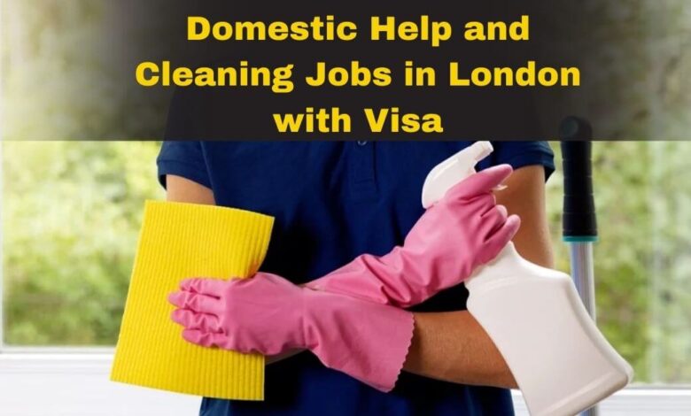 Domestic Help and Cleaning Jobs in London with Visa