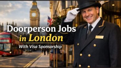 Doorperson Jobs in London with Visa Sponsorship