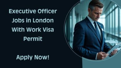 Executive Officer Jobs in London With Work Visa Permit
