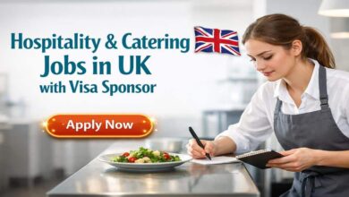 Hospitality & Catering Jobs in UK with Visa Sponsor