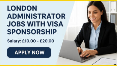 London Administrator Jobs with Visa Sponsorship