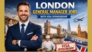 London General Manager Jobs with Visa Sponsorship
