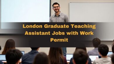 London Graduate Teaching Assistant Jobs with Work Permit