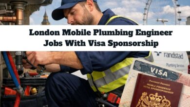 London Mobile Plumbing Engineer Jobs With Visa Sponsorship