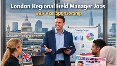 London Regional Field Manager Jobs with Visa Sponsorship
