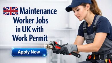 Maintenance Worker Jobs in UK with Work Permit