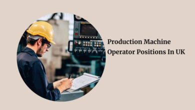 Production Machine Operator Positions In UK