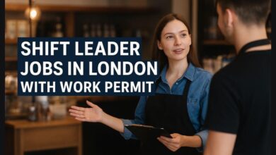 Shift Leader Jobs in London With Work Permit