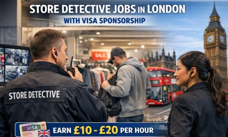 Store Detective Jobs in London With Visa Sponsorship