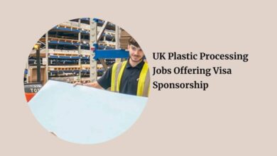 UK Plastic Processing Jobs Offering Visa Sponsorship