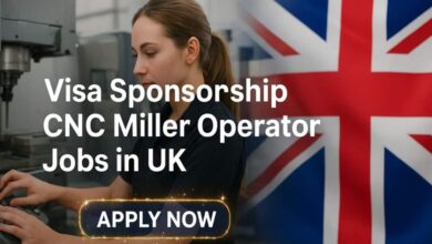 Visa Sponsorship CNC Miller Operator Jobs in UK
