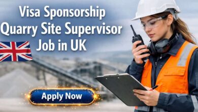 Visa Sponsorship Quarry Site Supervisor Job in UK