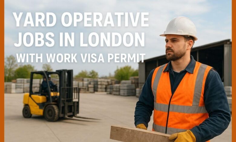 Yard Operative Jobs in London with Work Visa Permit