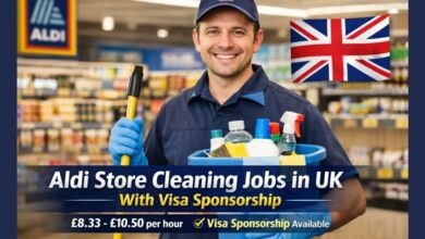 Aldi Store Cleaning Jobs in UK With Visa Sponsorship