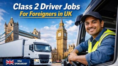 Class 2 driver Jobs For Foreigners in UK