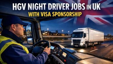 HGV Night Driver Jobs in UK With Visa Sponsorship