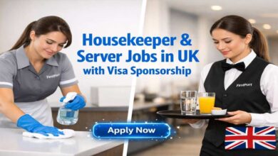 Housekeeper & Server Jobs in UK with Visa Sponsorship
