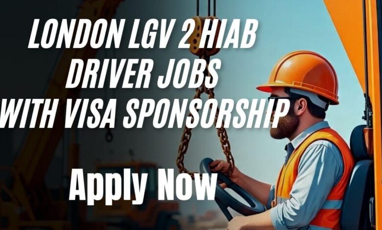 London LGV 2 HIAB Driver Jobs with Visa Sponsorship