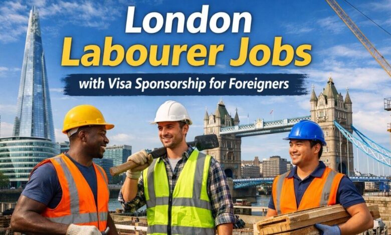 London Labourer Jobs with Visa Sponsorship for Foreigners