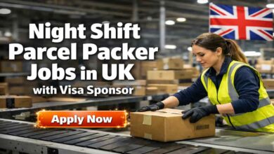 Night Shift Parcel Packer Jobs in UK with Visa Sponsor