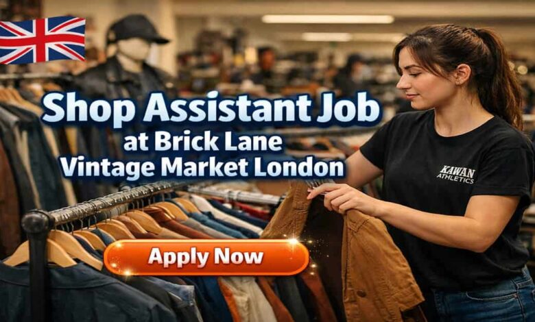 Shop Assistant Job at Brick Lane Vintage Market London