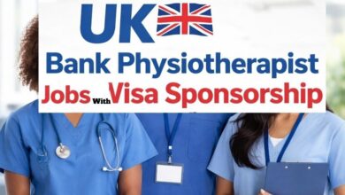 UK Bank Physiotherapist Jobs With Visa Sponsorship