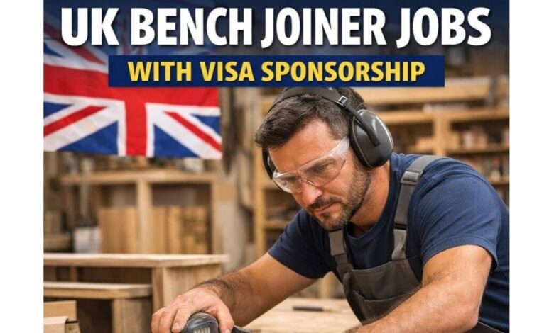 UK Bench Joiner Jobs with Visa Sponsorship