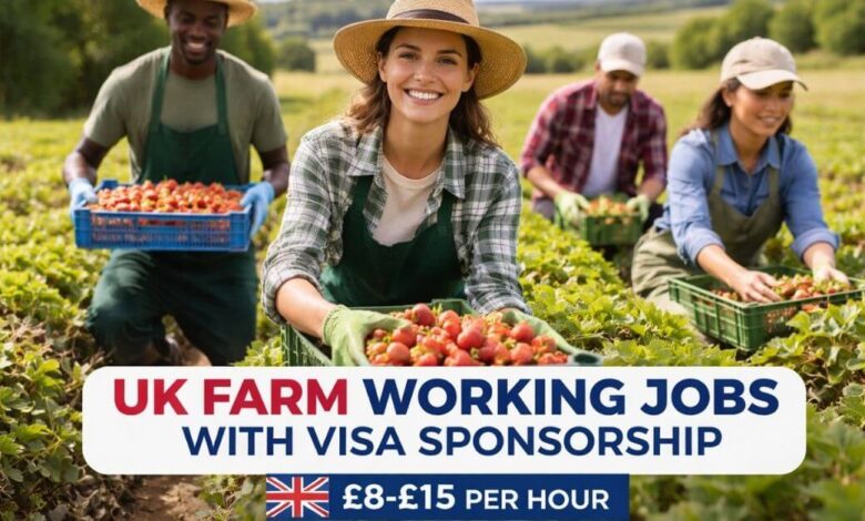 UK Farm Working Jobs with Visa Sponsorship