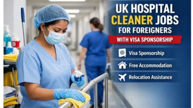 UK Hospital Cleaner Jobs for Foreigners with Visa Sponsorship