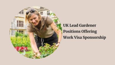 UK Lead Gardener Positions Offering Work Visa Sponsorship