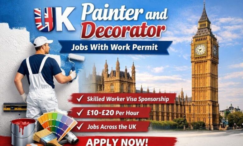 UK Painter and Decorator Jobs With Work Permit