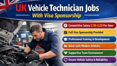 UK Vehicle Technician Jobs With Visa Sponsorship