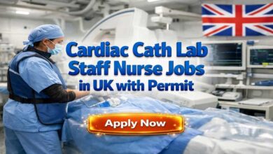 Cardiac Cath Lab Staff Nurse Jobs in UK with Permit