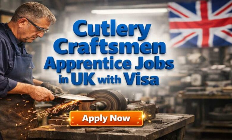 Cutlery Craftsmen Apprentice Jobs in UK with Visa