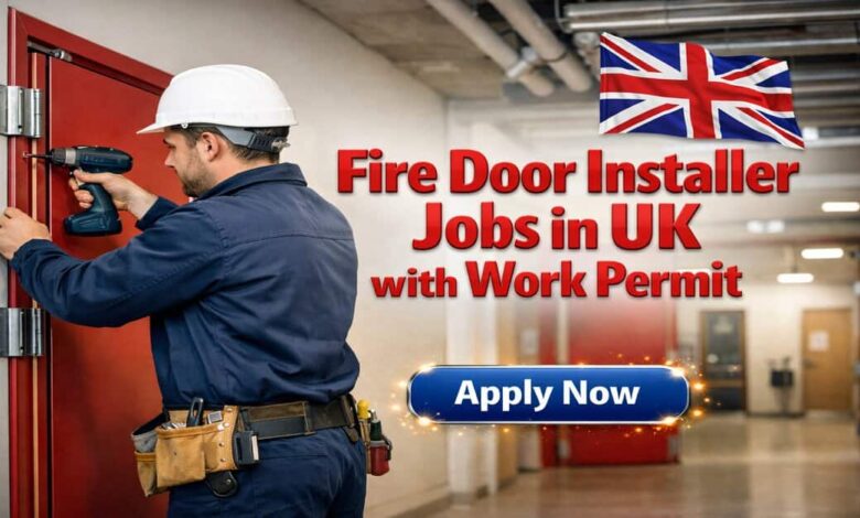 Fire Door Installer Jobs in UK with Work Permit