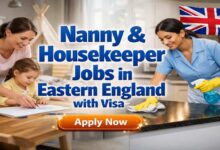 Nanny & Housekeeper Jobs in Eastern England with Visa