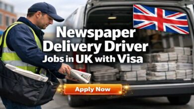 Newspaper Delivery Driver Jobs in UK with Visa
