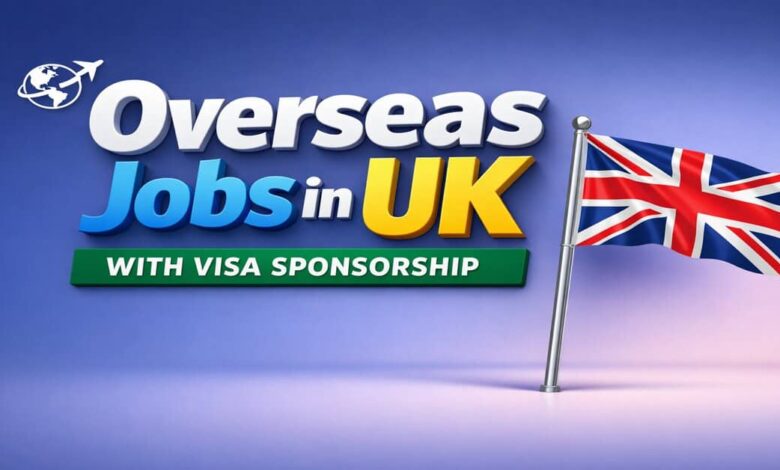 Overseas Jobs in UK with Visa Sponsorship
