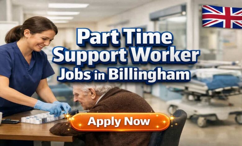 Part Time Support Worker Jobs in Billingham