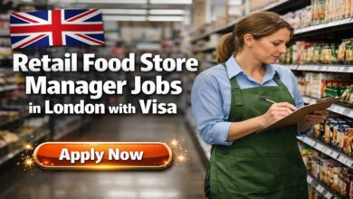 Retail Food Store Manager Jobs in London with Visa